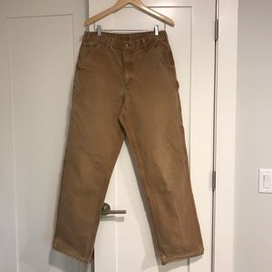 Perfectly worn in Carhartt dungaree fit pants